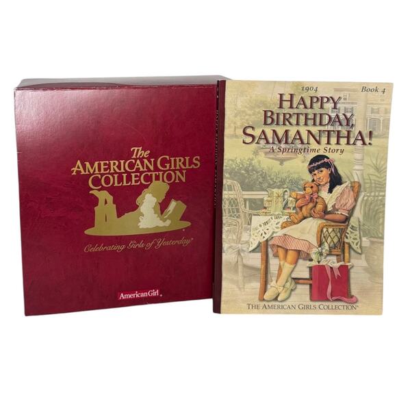 American Girl PC Samantha VICTORIAN LEMONADE SET Mosser Glass Tablecloth Napkins - Picture 8 of 11